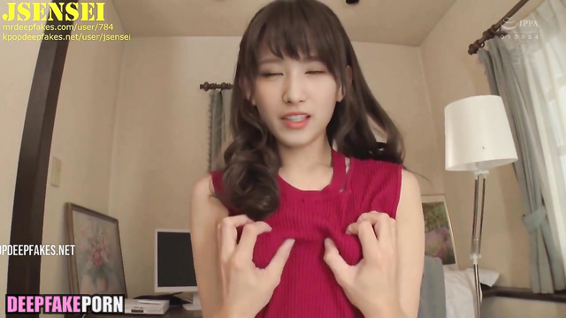 Fake Sana fuck wet pussy 湊崎 紗夏 ディープフェイク