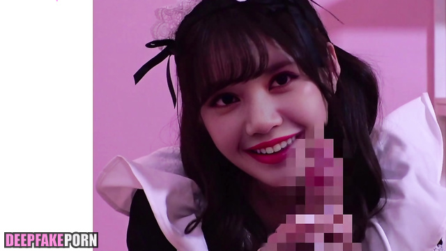 POV blowjob of a beautiful schoolgirl Lisa, fakeapp (리사 블랙핑크 가짜 앱) [PREMIUM]