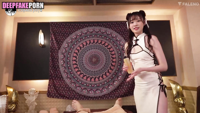 Oily massage and jerking off - fake Chaewon // アイズワン アダルトビデオ [PREMIUM]