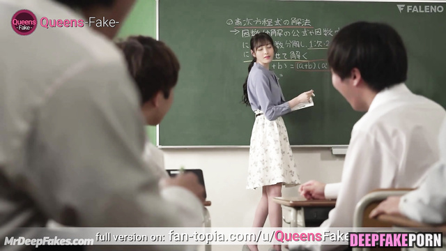 Kanna Hashimoto masturbaning in school toilet / 橋本 環奈 ディープフェイク