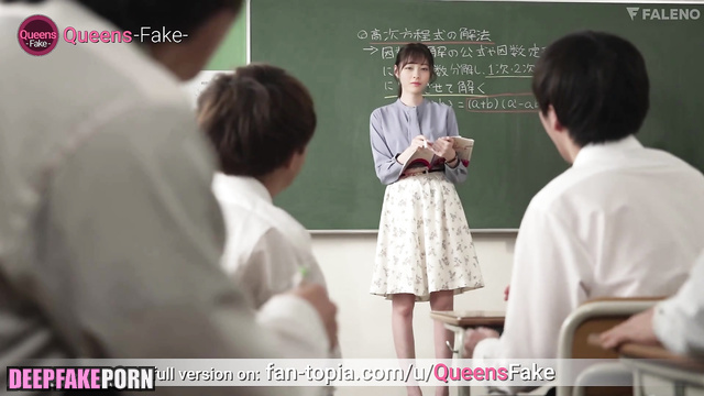 Kanna Hashimoto masturbaning in school toilet / 橋本 環奈 ディープフェイク