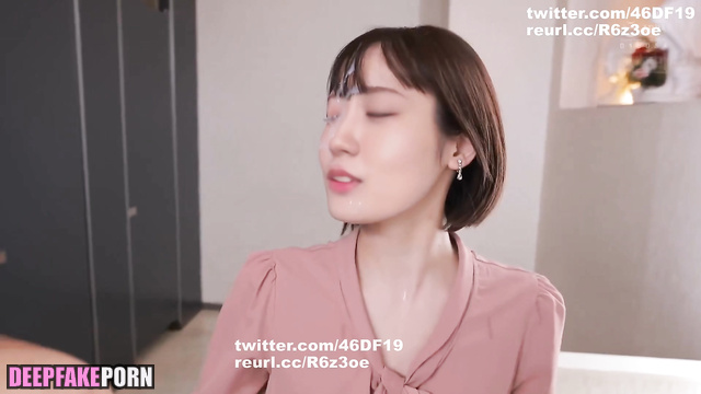 Deepfake Kaki Haruka gets nice facial (ディープフェイク 賀喜 遥香) [PREMIUM]