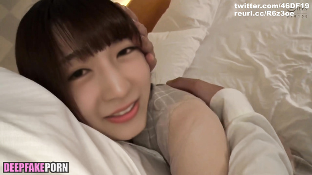 Passionate kissing Kitano Hinako before blowjob (有名人のポルノ 北野日奈子) [PREMIUM]