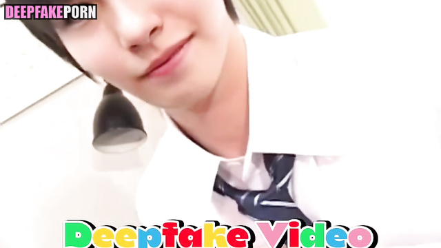 AI Renjun NCT took his first cock in his mouth | 딥페이크 런쥔 엔시티