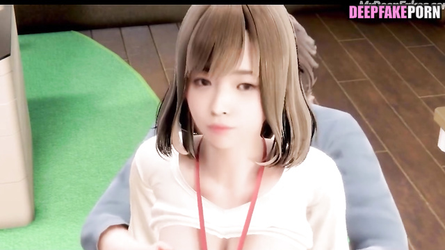 AI Nanaciaociao/一隻阿圓 fucks with me and can't hold orgasm deepfake 智能換臉