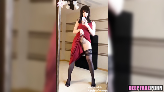 Li Bingbing/李冰冰 is sexy shemale and shows big cock deepfake/智能換臉