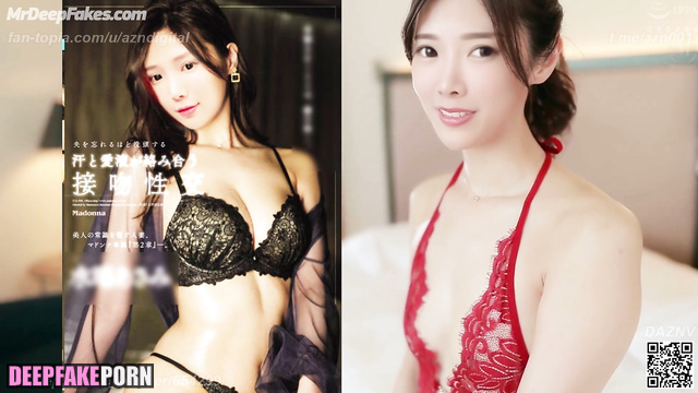 Hot babe Amber Na making blowjob in bath // 藍星蕾 性爱场面