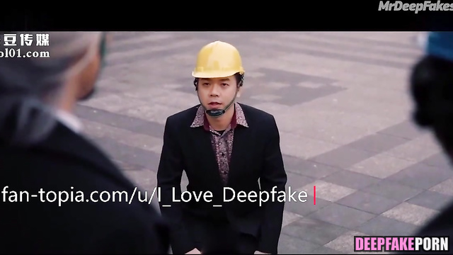 Hot milf Gao Ye sucked dick to builder, fake // 高叶 家庭性爱录像带