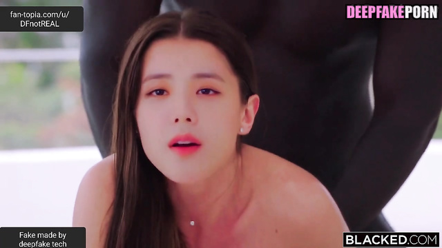 Hot, interracial sex at the villa - fake Jisoo / 블랙핑크 얼굴 교환