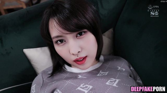 AI Momo has black panties under her dress (平井もも トゥワイス) [PREMIUM]