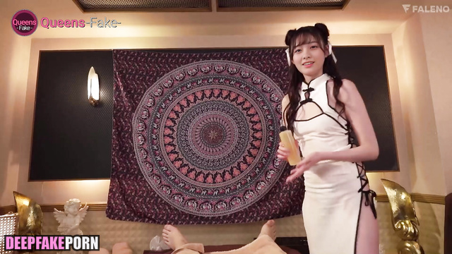 AI Kanna Hashimoto gives a sexy oil massage (本物の偽物 橋本 環奈) [PREMIUM]