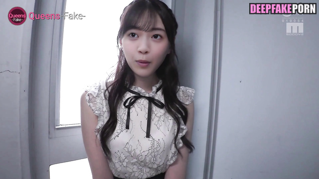 Fake Nanase Nishino watching porn being made (セックステープ 西野七瀬) [PREMIUM]