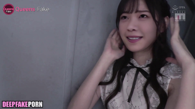 Fake Nanase Nishino watching porn being made (セックステープ 西野七瀬) [PREMIUM]