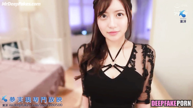 Mio Imada licking two dicks - deepfake video (今田 美桜 フェイススワップ)