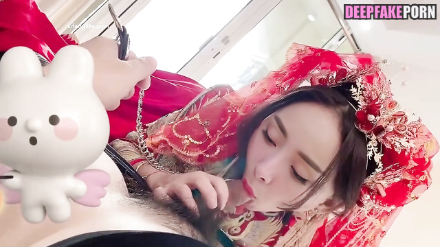 Fake Yang Mi made blowjob in national suit / 杨幂 假应用程序 [PREMIUM]