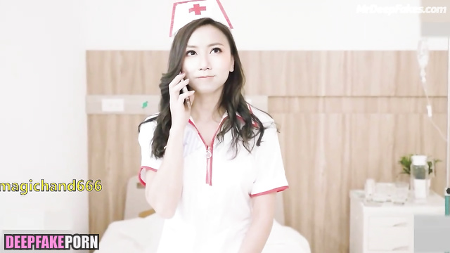 Hot nurse G.E.M. do not wanna work, she wanna fuck, ai - 邓紫棋 名人性爱