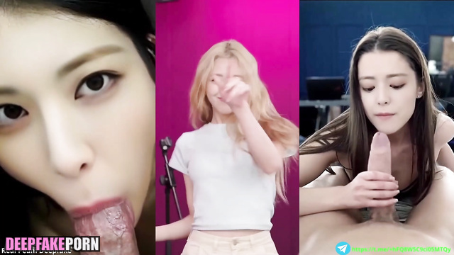 Yuna, ITZY sucking big dick, pov deepfake video (pmv) / 유나 섹스 테이프