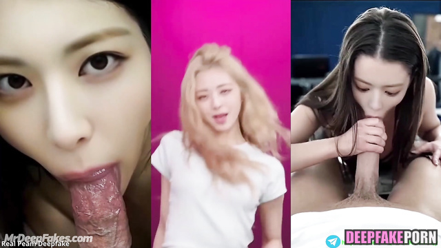 Yuna, ITZY sucking big dick, pov deepfake video (pmv) / 유나 섹스 테이프