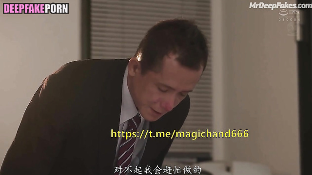 Office lady Chen Duling adores toes licking, ai - 陈都灵 真假