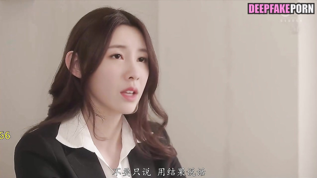 Office lady Chen Duling adores toes licking, ai - 陈都灵 真假