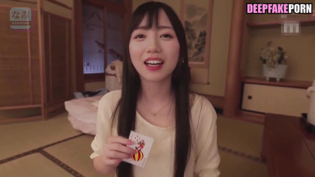 Kyoko Saito sucking cock after poker game, ai scenes - 齊藤京子 日向坂46