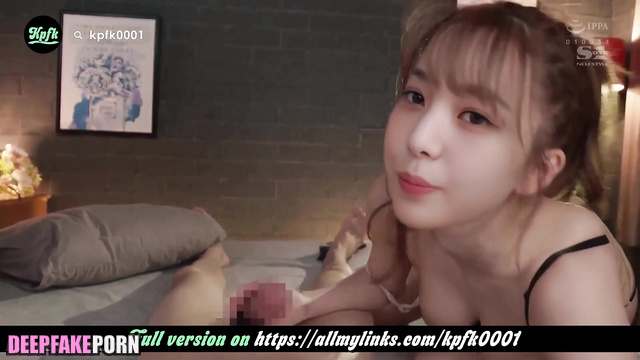 Hot korean babe Wonyoung, IVE sucking nice cock - アイヴ セックステープ