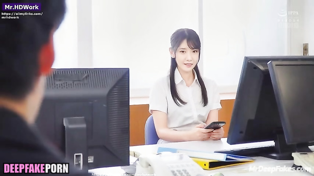 Sexy office lady Yoona fucked after business lunch, ai / 少女時代 本物の偽物