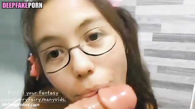 Pov sex scene of blowjob by passionate brunette Tiptoe Tingles ASMR