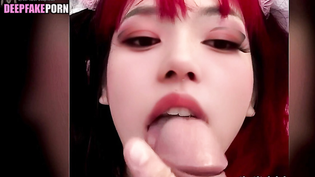 Blowjob with cumshots to great music with Mina, ai (トゥワイス セックステープ) [PREMIUM]