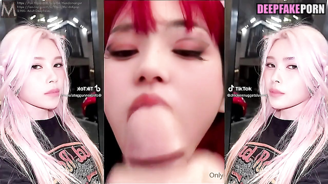 Blowjob with cumshots to great music with Mina, ai (トゥワイス セックステープ) [PREMIUM]