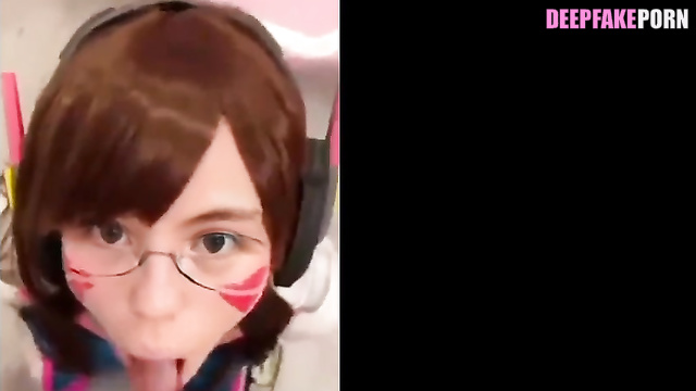 Fake porn compilation with Tiptoe Tingles ASMR doing the best blowjobs