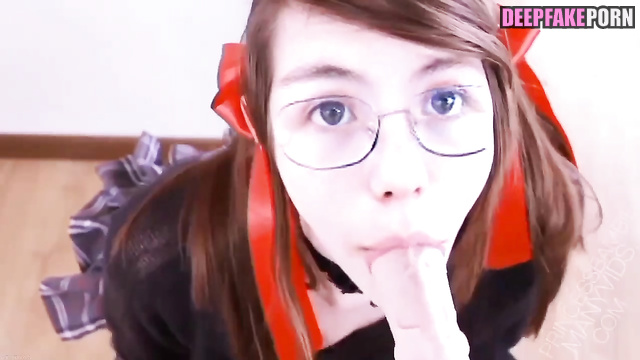 Fake porn compilation with Tiptoe Tingles ASMR doing the best blowjobs