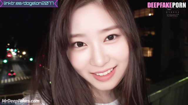 Crazy threesome with strangers from promenade / Minju A.I. アイズワン 本物の偽物