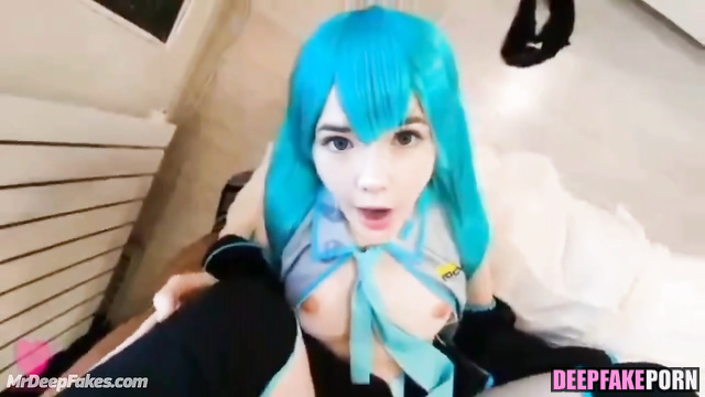 Fetish fuck in a colored wig, Tsuruko pov celebrity sex