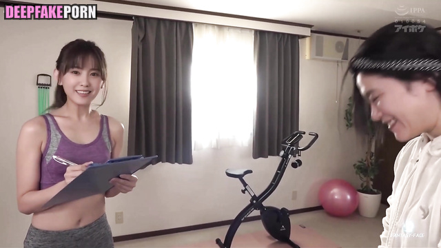 Sudden sex after workout in a crowded place, Hyomin (효민 티아라) fakeapp