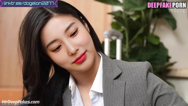 Business meeting ended in sudden sex with colleague アイズワン 本物の偽物 Hyewon ai