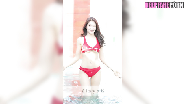 Girl in red bikini wanna pick up you, fakeapp Irene 아이린 레드벨벳 [PREMIUM]
