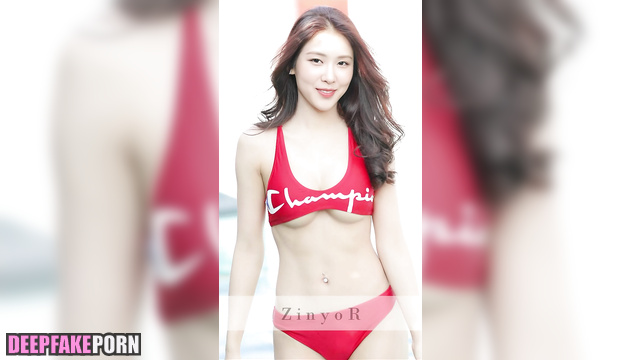 Dirty talk in red bikini / 로제 블랙핑크 Rose deepfake video [PREMIUM]