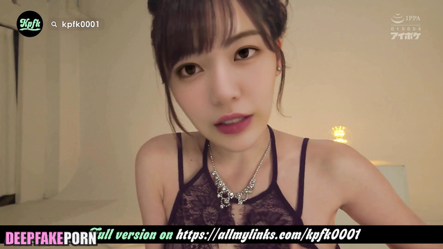 アイズワン 本物の偽物 dirty talk about her honey boobs - Sakura face swap