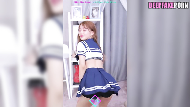 Schoolgirl dancing for her teacher - Yujin face swap (アイズワン 本物の偽物) [PREMIUM]