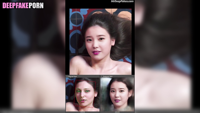 Moaning IU 아이유 has the strongest orgasm 오르가슴 in solo deepfake 딥페이크