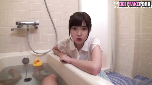 Kaki Haruka sucking cock in bathroom deepfake porn (賀喜 遥香 乃木坂46) [PREMIUM]