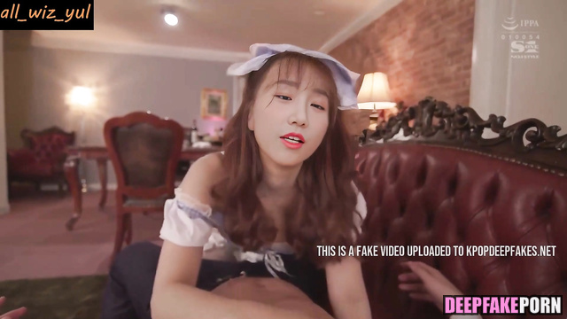 Fake Yuri [IZ*ONE | IZONE] in cute costume rides on dick = チョ・ユリ アイズワン ディープフェイク エロ