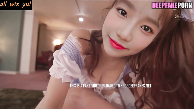 Fake Yuri [IZ*ONE | IZONE] in cute costume rides on dick = チョ・ユリ アイズワン ディープフェイク エロ