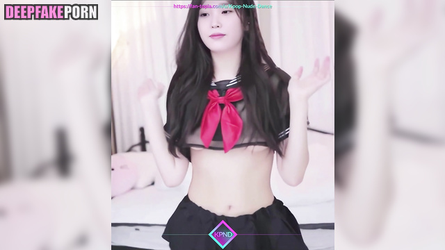 Pretty brunette adores sexy dances / IU fake video - 아이유 진짜 가짜 [PREMIUM]