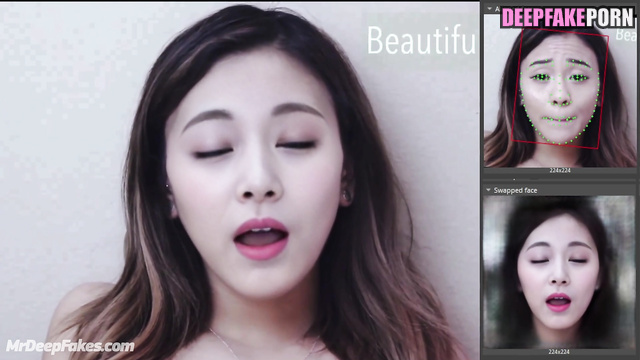 The cute face of K-pop idol Tzuyu is in front of you (トゥワイス 偽アプリ)