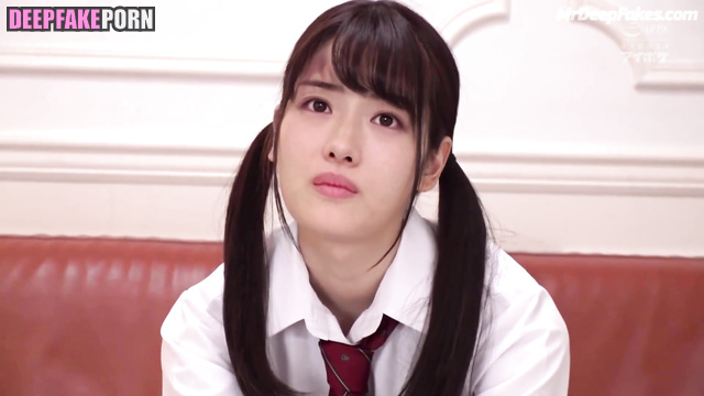 Fake schoolgirl Satomi Ishihara sucking cock to teacher - 石原 さとみ 本物の偽物