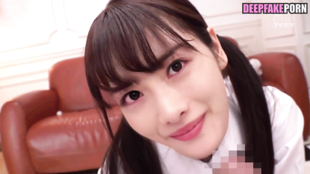 Fake schoolgirl Satomi Ishihara sucking cock to teacher - 石原 さとみ 本物の偽物