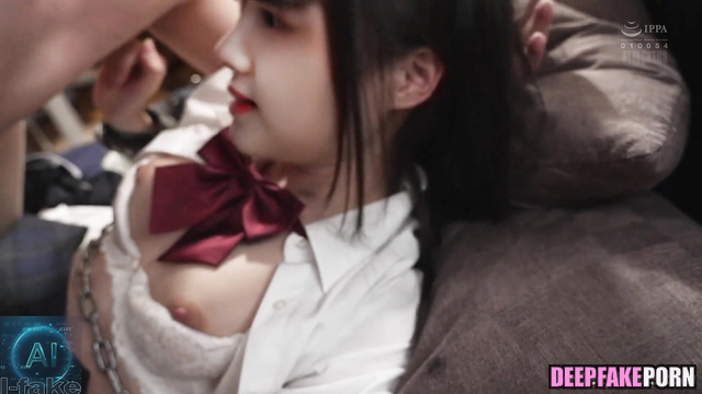 Boyfriend chained cutie Jiho with a chain to fuck, fakeapp (지호 딥페이크 섹스)