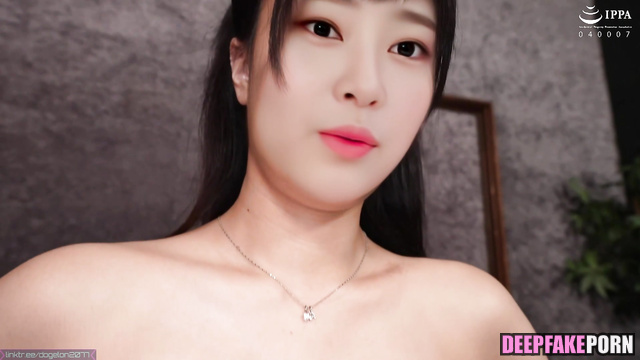 Strangers licked her pretty nipples - Minju fakeapp / アイズワン 本物の偽物 [PREMIUM]